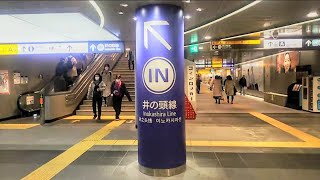 《乗り換え》渋谷駅、メトロ半蔵門線から京王井の頭線へ。 Shibuya