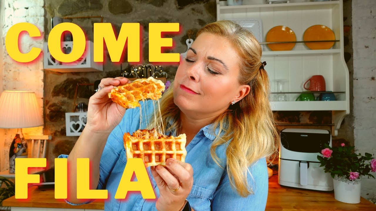 🍕 PIZZA  WAFFLE 🍕 con la piastra FOHERE ... chi l'avrebbe mai detto 😍