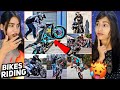 Indian Bikes Dangerous Attitude 🏍️🔥 | Girls vs Boys Rider Swag Reaction