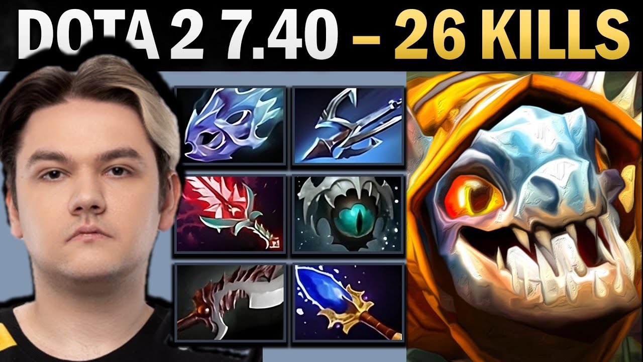 Slark Pro Carry with Harpoon and Bloodthorn - Dota 7.41