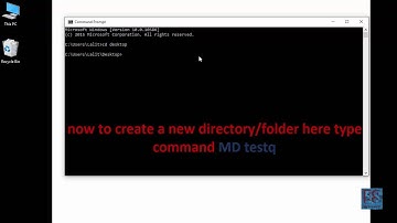 How to create a new folder and rename a folder using command prompt