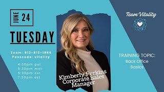 Back Office Basic Training w/Kim Perkins, Sales Manager