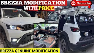 2026 Suzuki Brezza Genuine Modification with Price✅Brezza base to top✅Brezza lxi modified✅