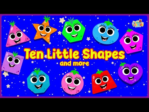 Ten Little Shapes + More | Songs for kids | Ultimate Toddler Learning