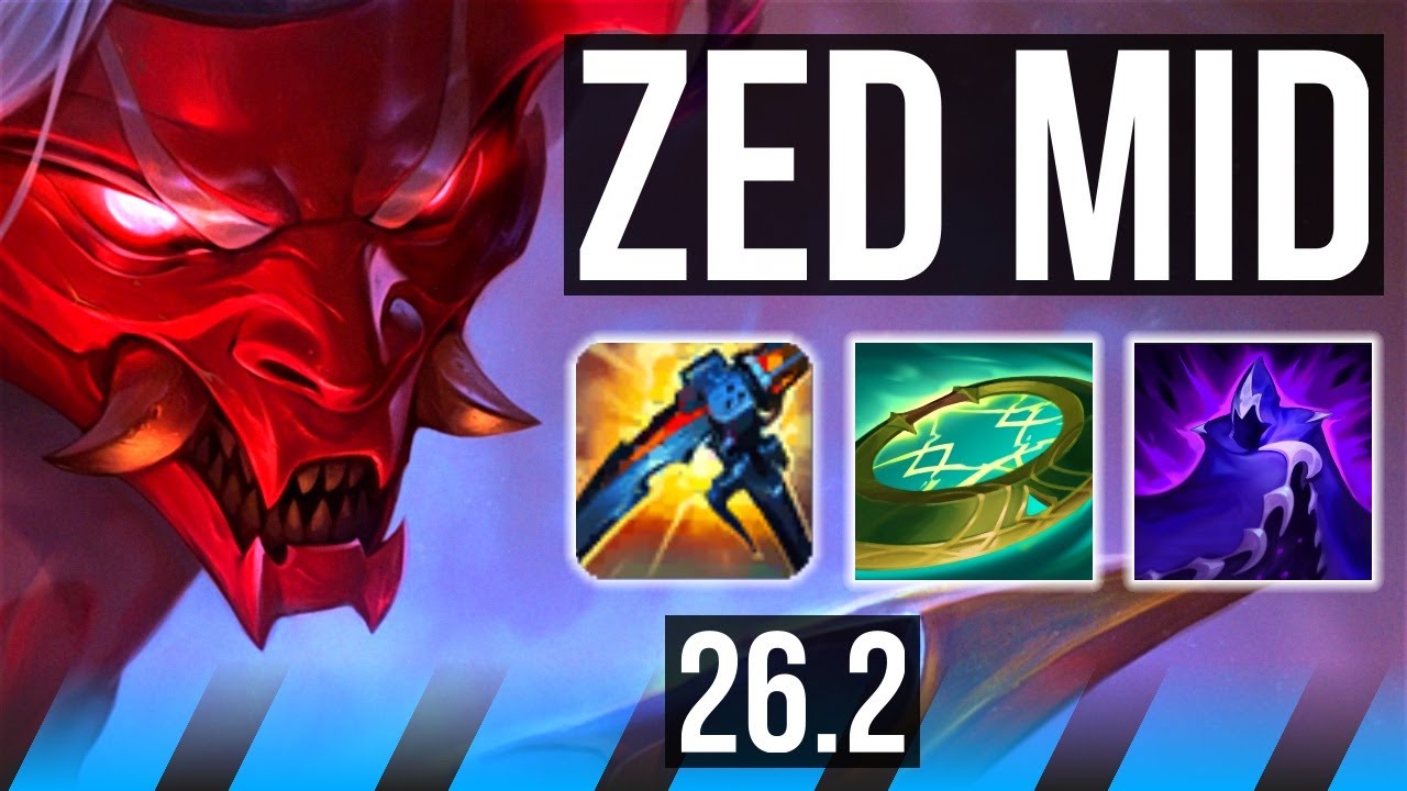 ZED vs AKALI (MID) | Good KDA: 15/1/1 | KR Challenger | 26.2