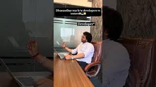 Developer vs tester/QA | Dhurandhar-2 Office Trailer Spoof 💻 #dhurandhar2 #funny #trendingvideo