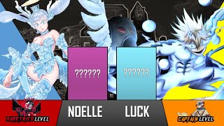 Noelle Vs Luck Power Levels Black Clover Power Levels - Bjm Anime