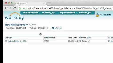 Workday to ServiceNow Integration Demo