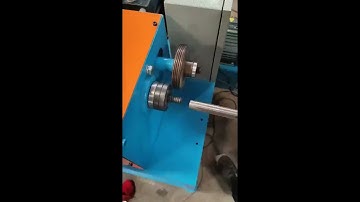 Semi automatic metal broom stick thead making machine
