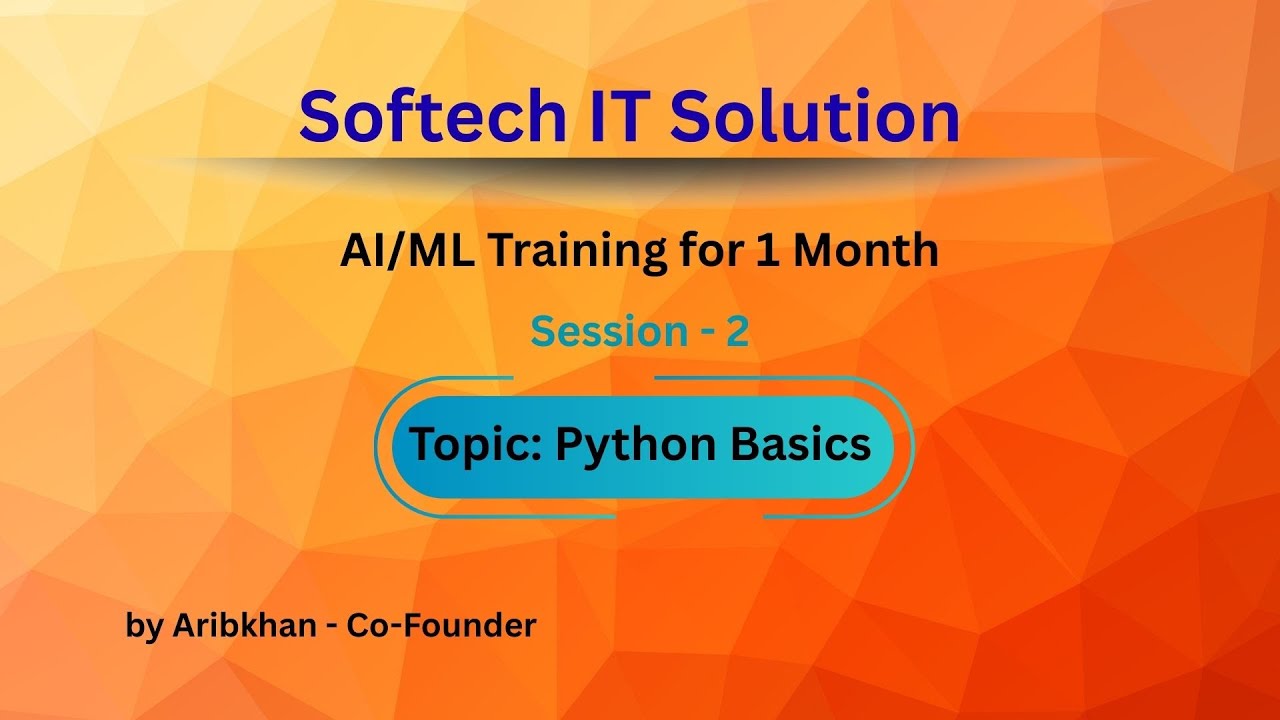2. Basics of Python - YouTube