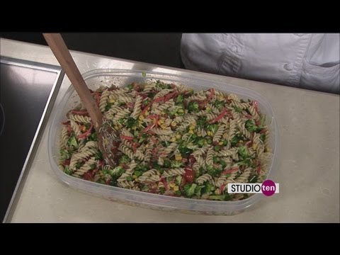 Studio 10:vegetable pasta salad greer's market and catering - YouTube