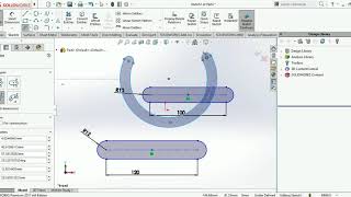 SolidWorks Tutorial For begginer 3. Slot Command and Circle Command