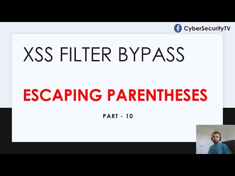 XSS Filter Bypass | Escape Parentheses | Part 10