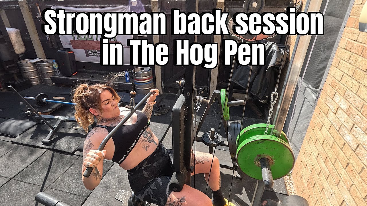 Deadlift/Back strongman session | Comp prep | Sandbag rows | QOTN 2025