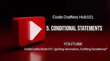 5  Conditional statements