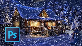 snow effect | photoshop screenshot 5