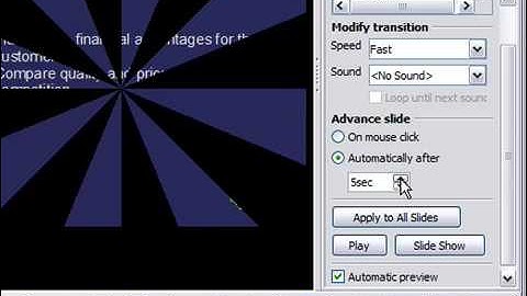 Set Slides to Advance Automatically in OpenOffice Impress