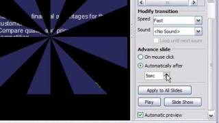 Set Slides to Advance Automatically in OpenOffice Impress