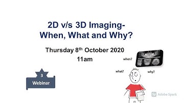 2D v/s 3D Imaging- When, What and Why?