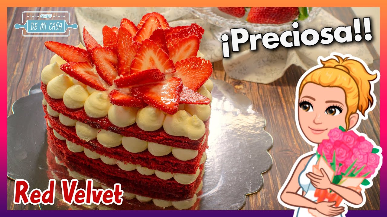 😍 RED VELVET 💖 La Famosísima... Fácil y Riquísima  TARTA que es IDEAL para SAN VALENTÍN!!!