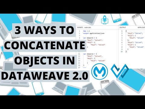 Thumbnail: 3 ways to concatenate objects in DataWeave 2.0