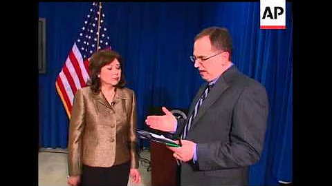 The AP's Mark Hamrick talks with Labor Secretary H...