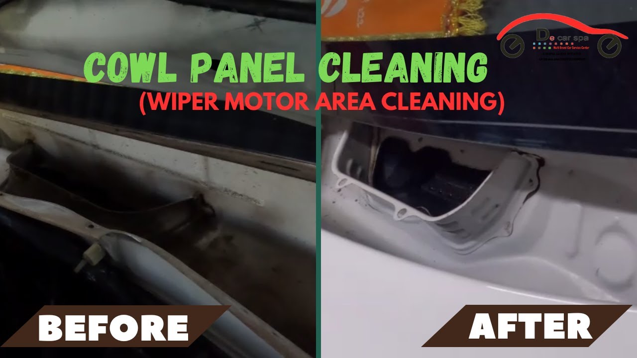 COWL PANEL CLEANING (WIPER MOTOR AREA CLEANING) FORTUNER DE CAR SPA