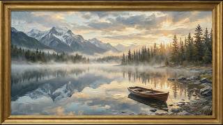 Misty Mountain Lake at Dawn | 8 Hours 4K Frame TV Art Screensaver screenshot 5