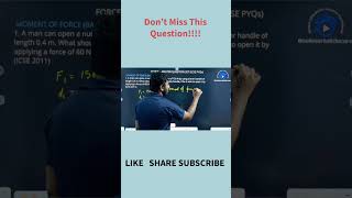 Moment of Force Numericals ⚡ ICSE Class 10 Physics | Score Full Marks in 30 sec! #physicsshorts