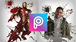 I edit INK SPLASH using Picsart on my Mobile phone