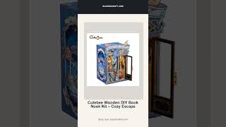 Cutebee Wooden DIY Book Nook Kit – Cozy Escape #Shorts