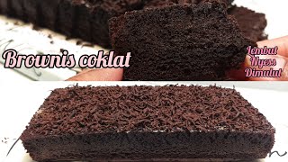 Resep Brownis Kukus Nyoklat Banget