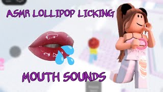ROBLOX ASMR - Lollipop Licking and Pure Mouth Sounds