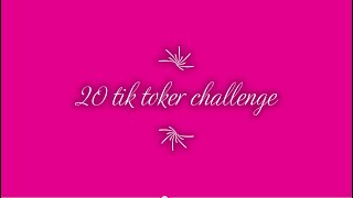 20 tik toker challenge || by ME CONTRO TE FOREVER LOVE FAN