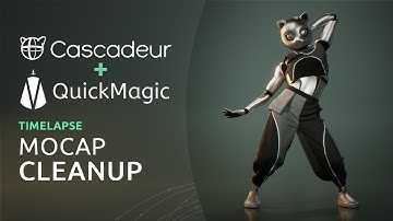 Cascadeur + QuickMagic | Video Mocap Cleanup and Editing Timelapse