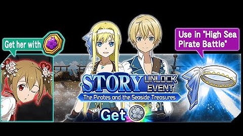 Sword Art Online Memory Defrag - The Pirates and the Seaside Treasure Event Full Story