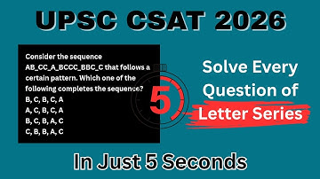 CSAT Tricks ⏲️ Simple trick | CSAT| Solve in few seconds