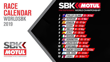 The 2019 WorldSBK Video Calendar | WorldSBK
