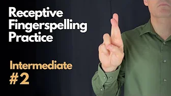 Receptive ASL Fingerspelling Practice | Intermediate #2 (Double Letters)
