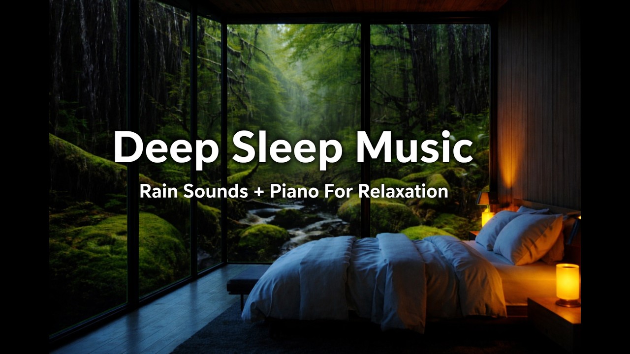 Relaxing Piano Music & Rain Sounds for Deep Sleep, Stress Relief and ...