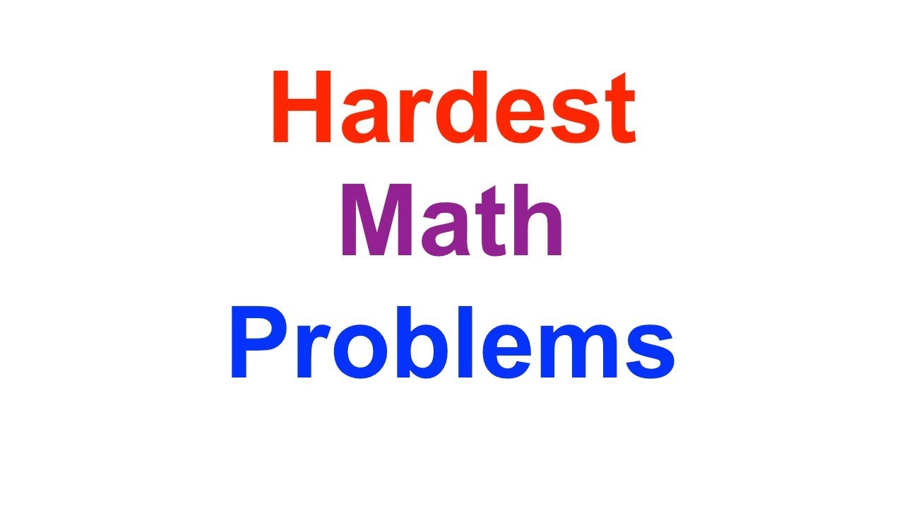 Math || Hardest Problems || Grade 5 Part 1 of 2 - YouTube