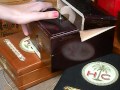 Most useless machine , leave me alone , wooden cigar box, desktop, handmade Most useless machine , leave me alone , wooden cigar box, desktop, handmade