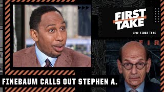 Finebaum CALLS OUT Stephen A. 👀 'When was the last time you were right about Alabama?!' | First Take