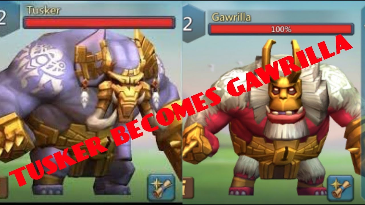 Lords Mobile Monster Update! Tusker GAWRILLA! YouTube