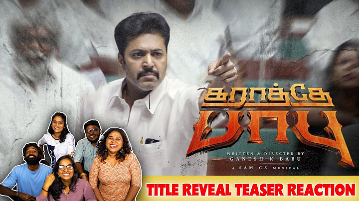 Karathey Babu Title Reveal Teaser Reaction🔥 | Ravi Mohan🔥 | Ganesh K Babu | Shakthi FM