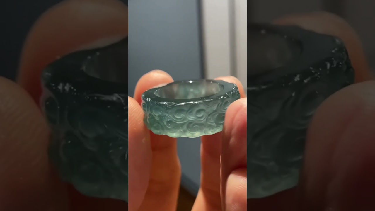 Jadeite Carved Ring 