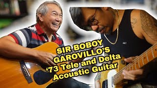 Sir Boboy Garovillo visits ELEGEE SHOP  with his '73 Fender Tele and Delta