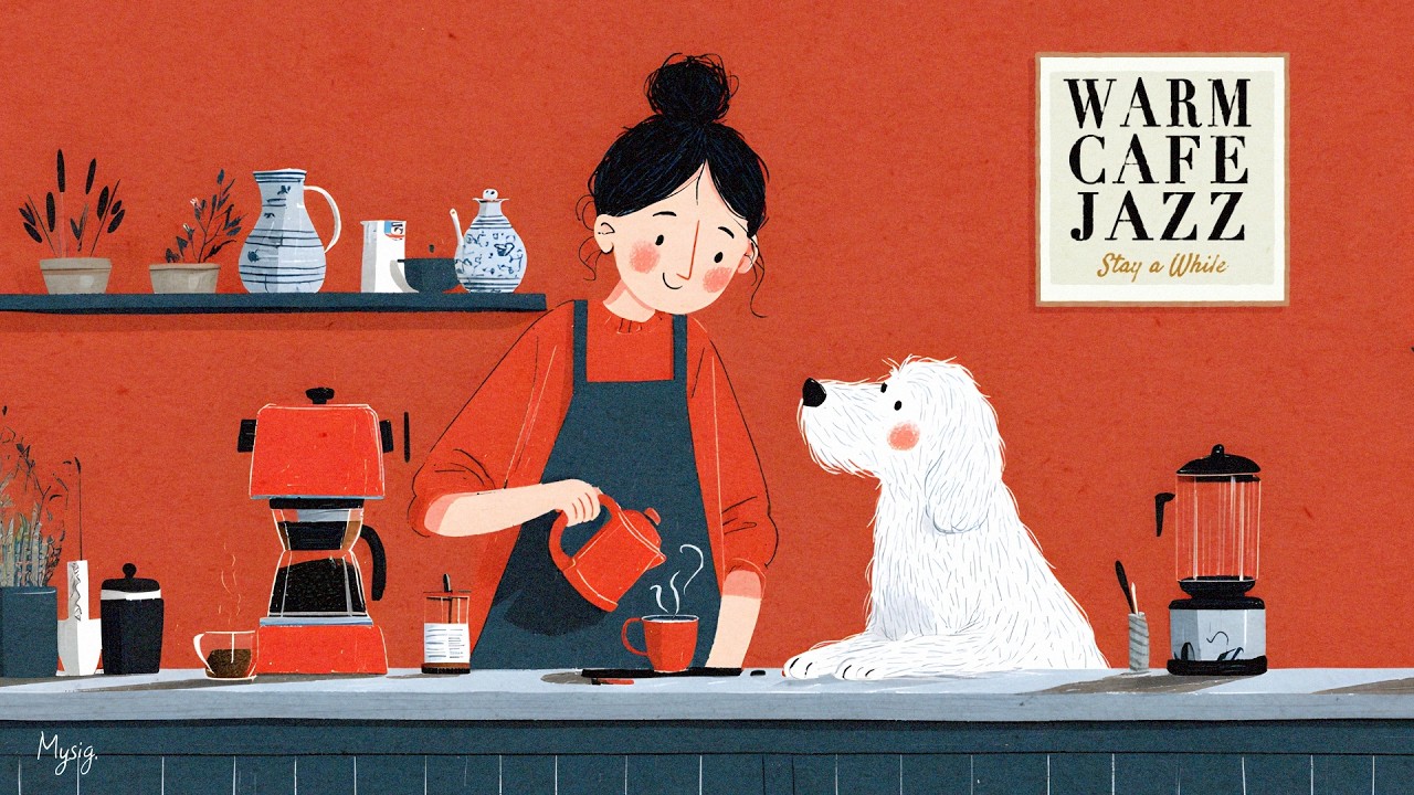 WARM CAFE JAZZ ☕ Stay a While｜やさしく過ごすカフェジャズBGM