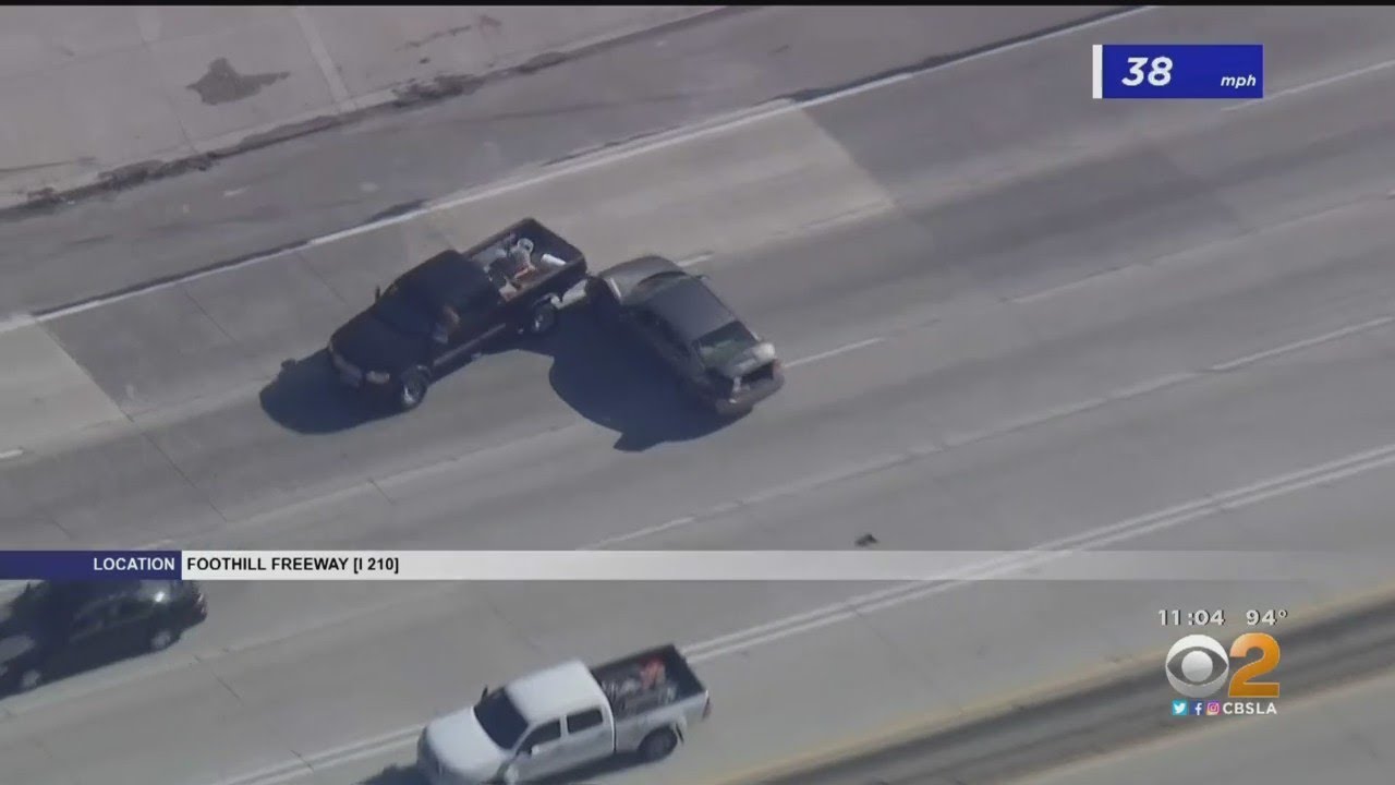 Wild Pursuit Comes To An End With Arrest In Baldwin Park - YouTube