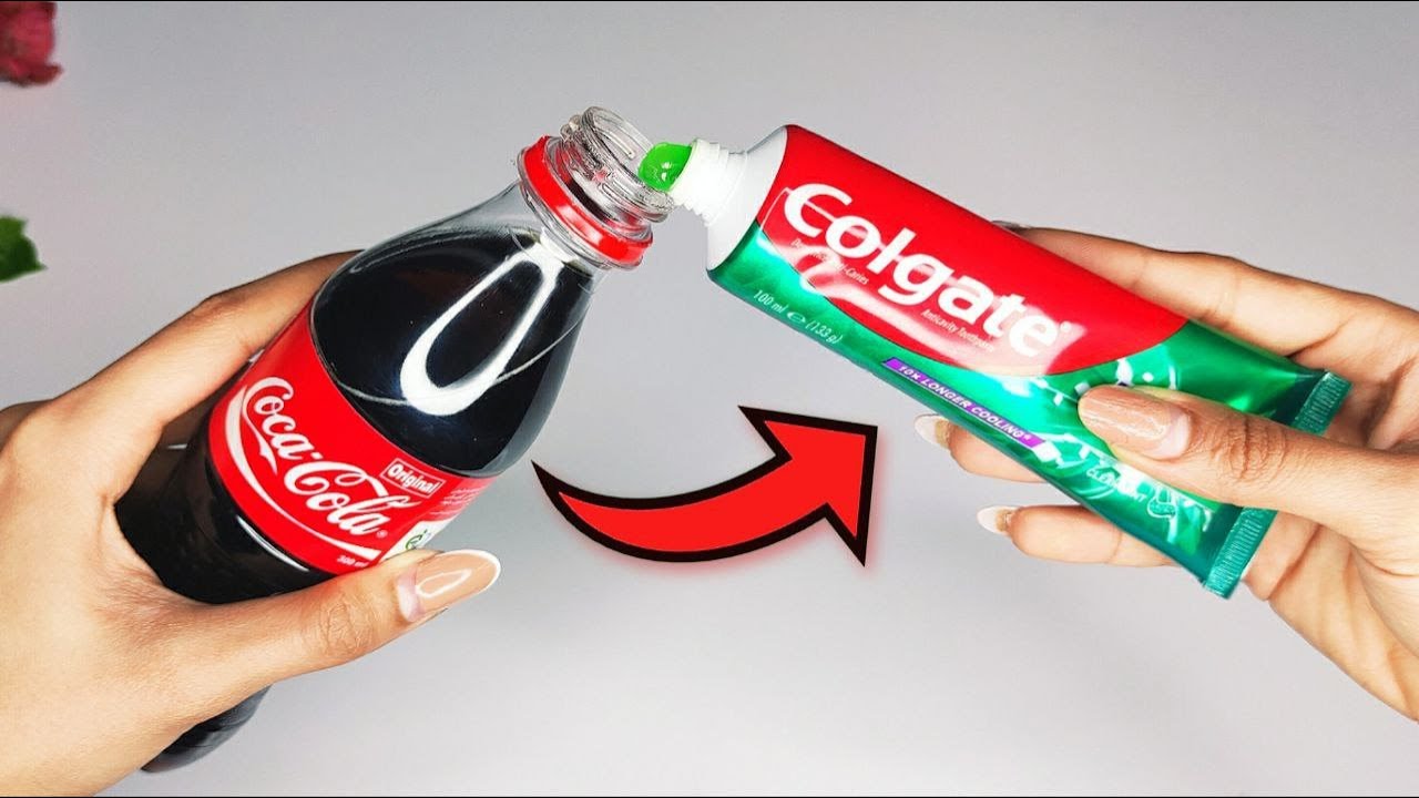 Mix Coca cola with toothpaste and you will be amazed at the results ...